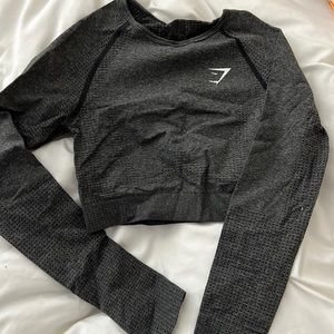 GYMSHARK cropped long sleeve